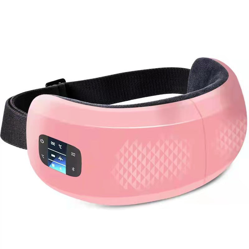 Bluetooth music hot compress airbag eye massager - smart acupoint vibration eye mask for sleep and relaxation