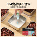 304 stainless steel small lunch box - brown rice & grain portion control container - weight loss meal prep box - microwave safe