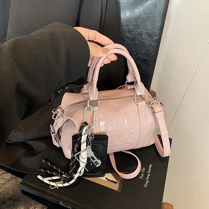 Cross-border simple casual handbag bag women's 2025 new versatile shoulder messenger bag fashionable commuter pillow bag