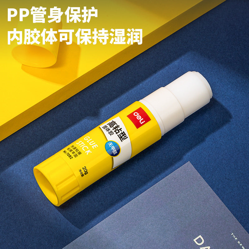 Deli Stationery 7092 Solid Glue Strong Solid Glue Stick 20g Solid Glue Office Student Medium Glue Stick