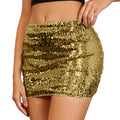 cross-border  women's solid color sequin sparkly sexy mini dress party dress bodycon skirt