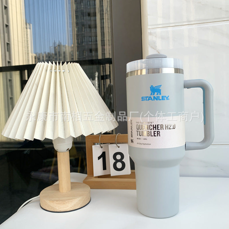 export stanley thermos cup 304 stainless steel straw cup portable outdoor car sports cup