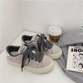 2026 spring new arrival: versatile canvas sneakers for women - trendy ins style, nubuck leather, korean harajuku style, student skate shoes