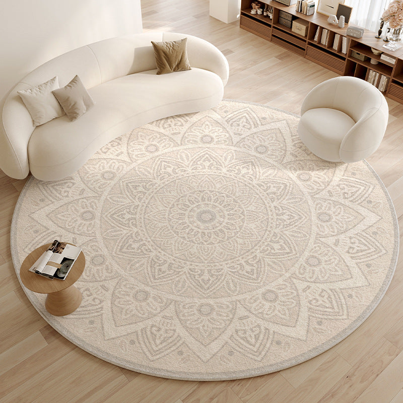 Accessible luxury round carpet living room sofa classy bedroom bedside cloakroom computer chair swivel chair study table floor mat