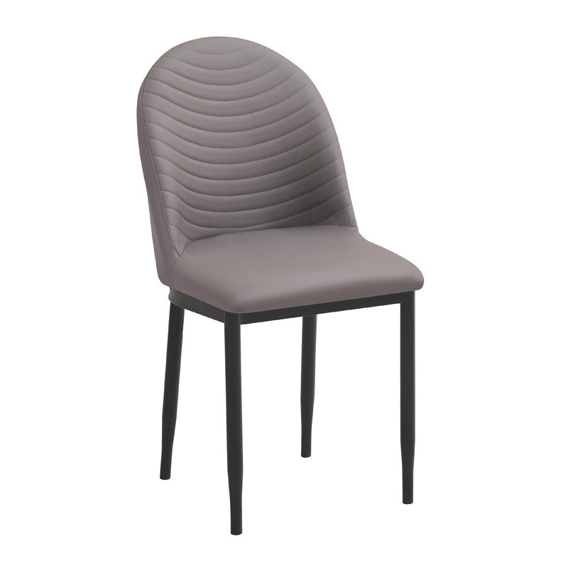 Accessible luxury dining chair commercial dining table chair leather upholstered stool back chair thickened strong caterpillar dining chair