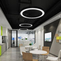 Led ring light pendant lamp - modern shop creative office minimalist trendy circle project ring light