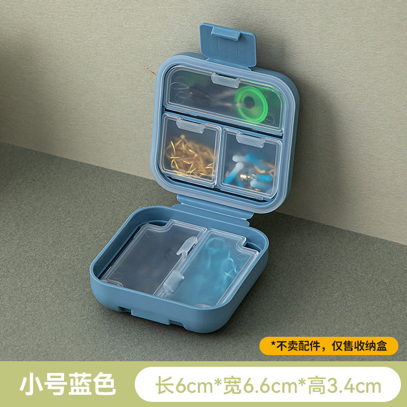Portable fishing gear storage box Grid accessories storage box Multifunctional sealed waterproof fish hook storage box Fishing supplies