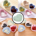 Love dish, seasoning dish, soy sauce dish, japanese small dish, vinegar dish, dipping dish, snack dish, plastic dish, wheat straw dish