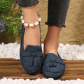 plus size loafers independent station hot spring autumnew arrivalexport women's one-leg tassel flatsflats
