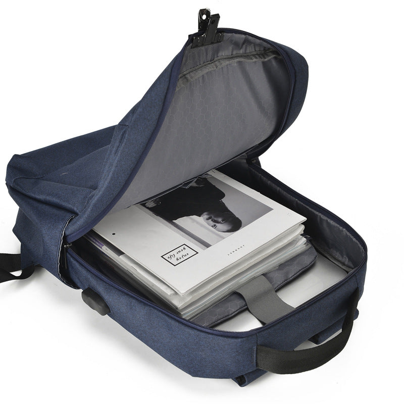 Cross-border backpack men's large-capacity middle and high school student schoolbag Oxford cloth business computer bag travel bag sports backpack