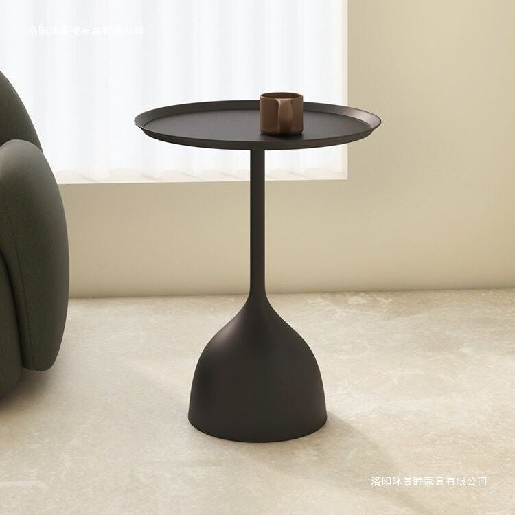 Casual side table small apartment iron art small round table cream style sofa side small coffee table bedside iron art coffee table corner table