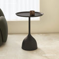 Casual side table small apartment iron art small round table cream style sofa side small coffee table bedside iron art coffee table corner table