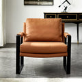 Italian industrial style loft leather sofa chair retro scandinavian back balcony bedroom tiger chair