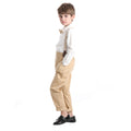 Source factory boys' first birthday dress, long sleeves, white shirt, overalls, performance boys' spring children's clothing suit customized