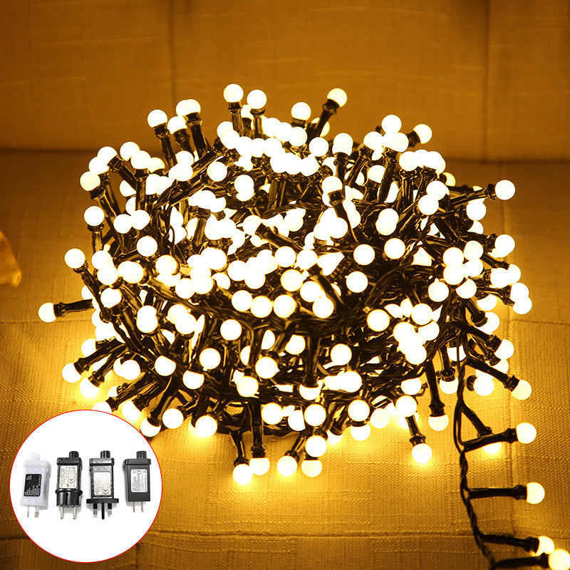 's new led ball light string Christmas lights outdoor waterproof solar garden wedding decoration lights