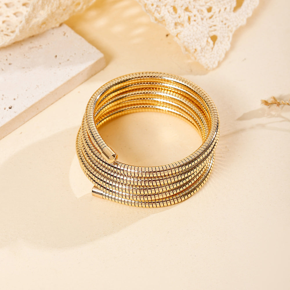 Snake bone chain bracelet wholesale fashion cross-border jewelry new arrivalstylish exaggerated multi-layer bracelet simple alloy bracelet for women
