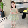 Summer dress girls sleeveless vest cartoon fairy baby fashionable sweet princess dress girls dress