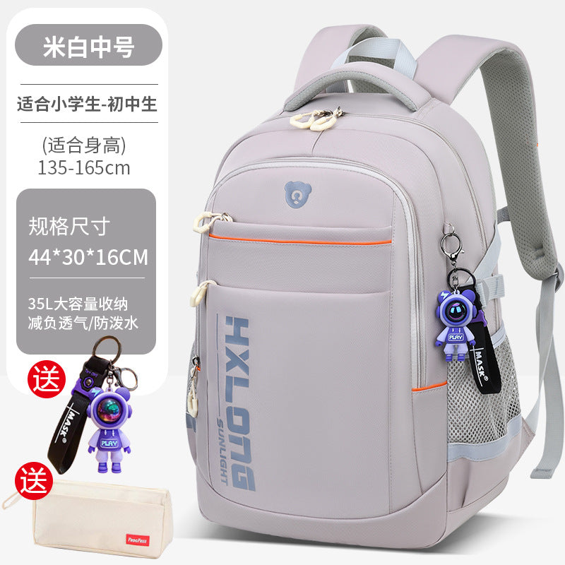 2026 new school backpack for middle and high school students - extra large capacity, lightweight, and spine-protecting design for boys and girls