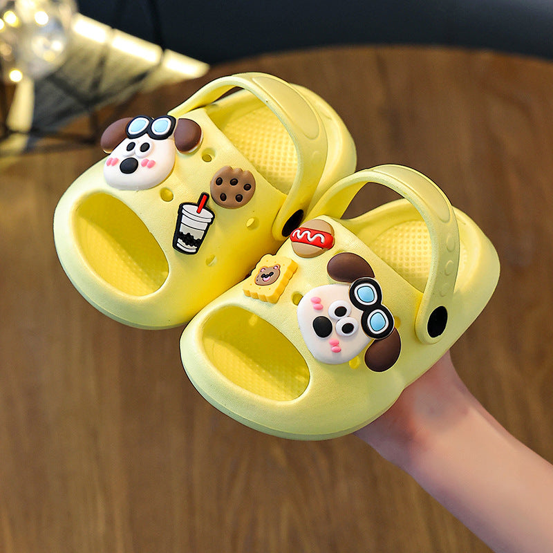 Eva slippers - women's summer cartoon cute non-slip indoor bath thick sole slippers - baby sandals