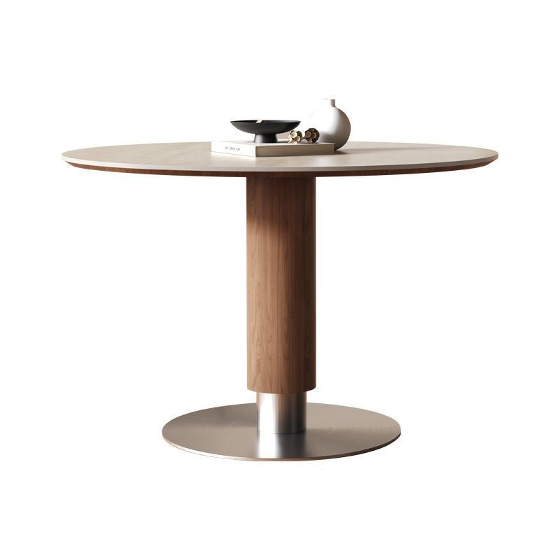 For homesmall apartment restaurant modern casual solid wood dining table via round table medieval travertine slate dining table and chair combination