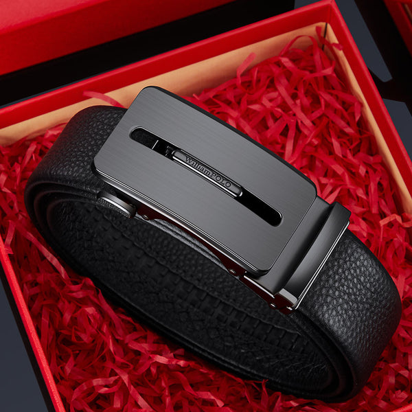 Emperor Paul Belt Genuine Leather Men's Automatic Buckle First Layer Cowhide Men's Belt Business Casual Belt Men's Wholesale