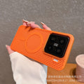 Premium metal lens compatible xiaomi 15 magsafe magnetic honeycomb cooling phone case, redmi k80 drop-proof