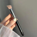 New triangular highlighter brush - perfect for brightening tear troughs, cheekbones, and reducing nasolabial folds. provides seamless coverage, no brush streaks, and excellent powder pickup for flawless makeup application