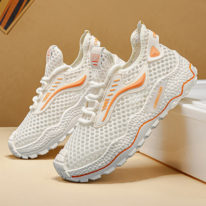 Men's mesh sneakers - new summer collection: breathable, lightweight, and stylish casual shoes with perforated design. perfect for everyday wear and activewear