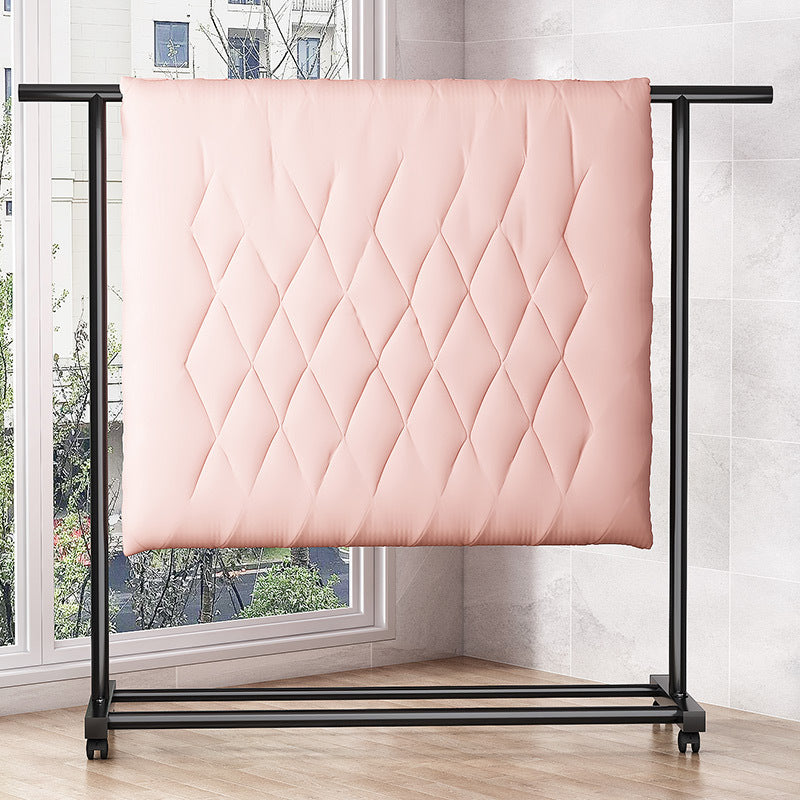 Clothes hanger floor-standing for home balcony indoor simple clothes drying pole movable clothes hanger student dormitory clothes drying rack