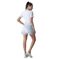 Short breathable skirt fashion tapehigh waistcontrast color yoga wear tennis skirt badminton golf skirt quick drying