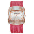 e-commerce hot-selling snake-embossed leather belt diamond-studded women's watch, square full diamond quartz watch, ladies' watch manufacturer wholesale