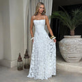 spring new arrival banquet evening dress long gown elegant elegant suspender backless dress for women