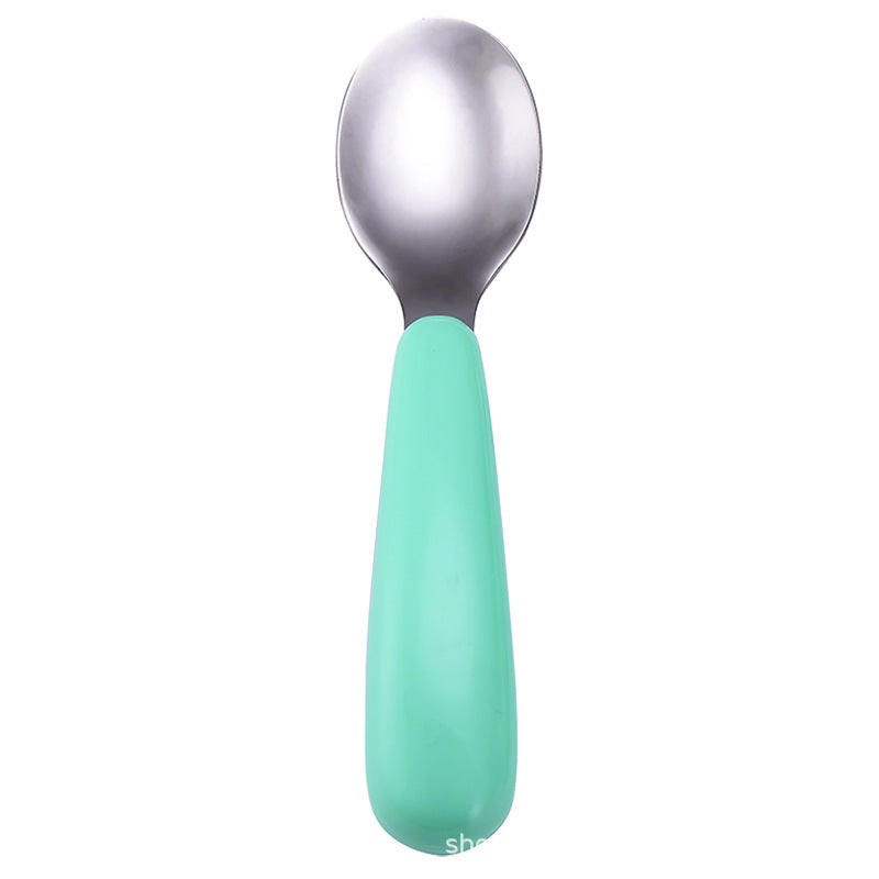 Cartoon 304 stainless steel children's tableware spoon fork box three-piece set baby tableware mother and baby gifts fork and spoon