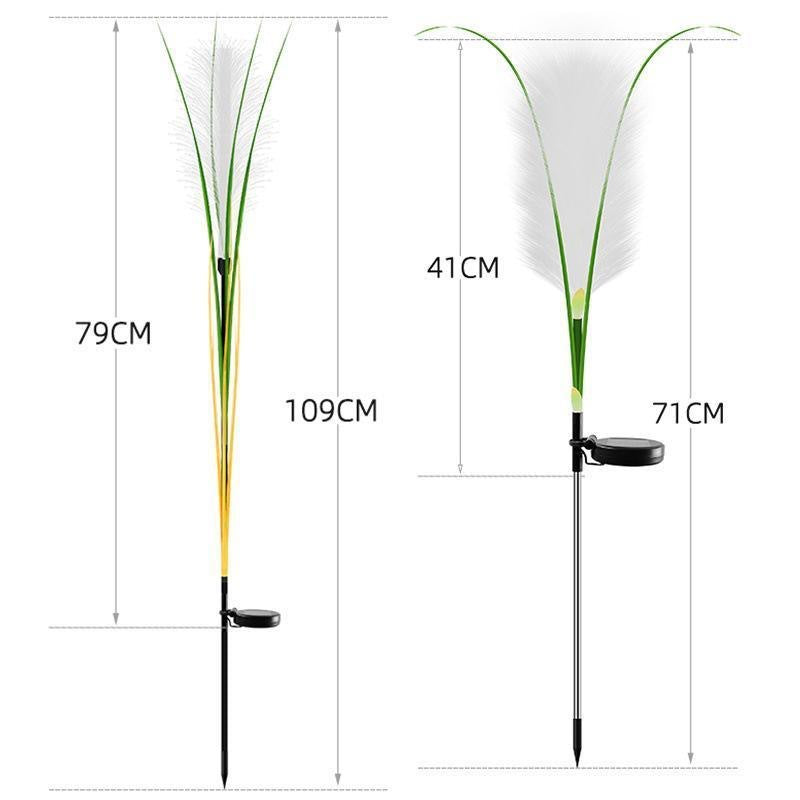 LED solar fiber optic reed floor plug light, outdoor simulated reed landscape garden decorative light Pu Wei lighting light