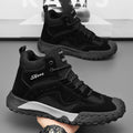 Men's winter high-top work boots: durable, slip-resistant safety boots for construction, outdoor activities, and hiking