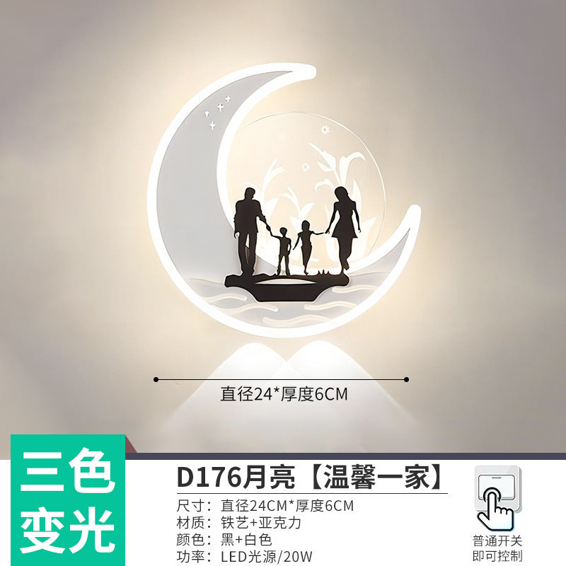 The whole network low-cost led corridor aisle entrance light new Nordic stairs balcony bedroom bedside background wall wall lamp