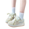 Niche style cranberry bread shoes female students white shoes2026 spring autumnew arrivaleasiest for matchcasual sports shoes