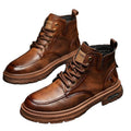 Genuine leather cowhide men's shoes boots men's new arrivalmenclassybest selling short american retroboots men's autum