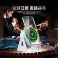 Creative new zj-08 multifunctional wireless charging induction speaker with rgb color-changing lights, desktop stand, and bluetooth mobile phone speaker