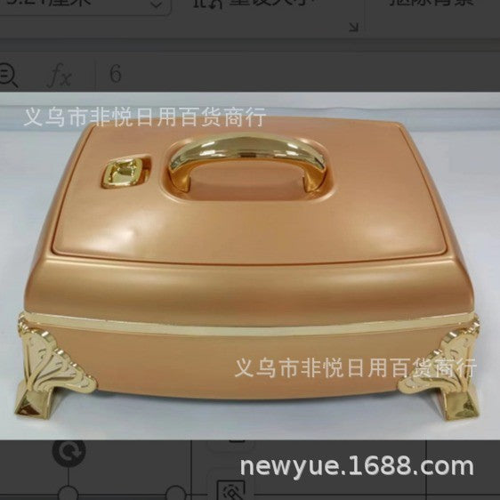 hot-selling square thermal insulation bucket factory direct sales stainless steel crisper box crisper lunch box 8945-8955-8965