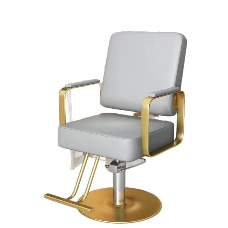 Hairdressing shop barber shop chair hair salon special adjustablerotateaccessible luxury stainless steel trendy store fashion hair cutting chair seat