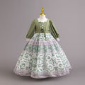 Chiffon children's princess dress - girls' holiday performance gown - high-end banquet floral dress - princess style