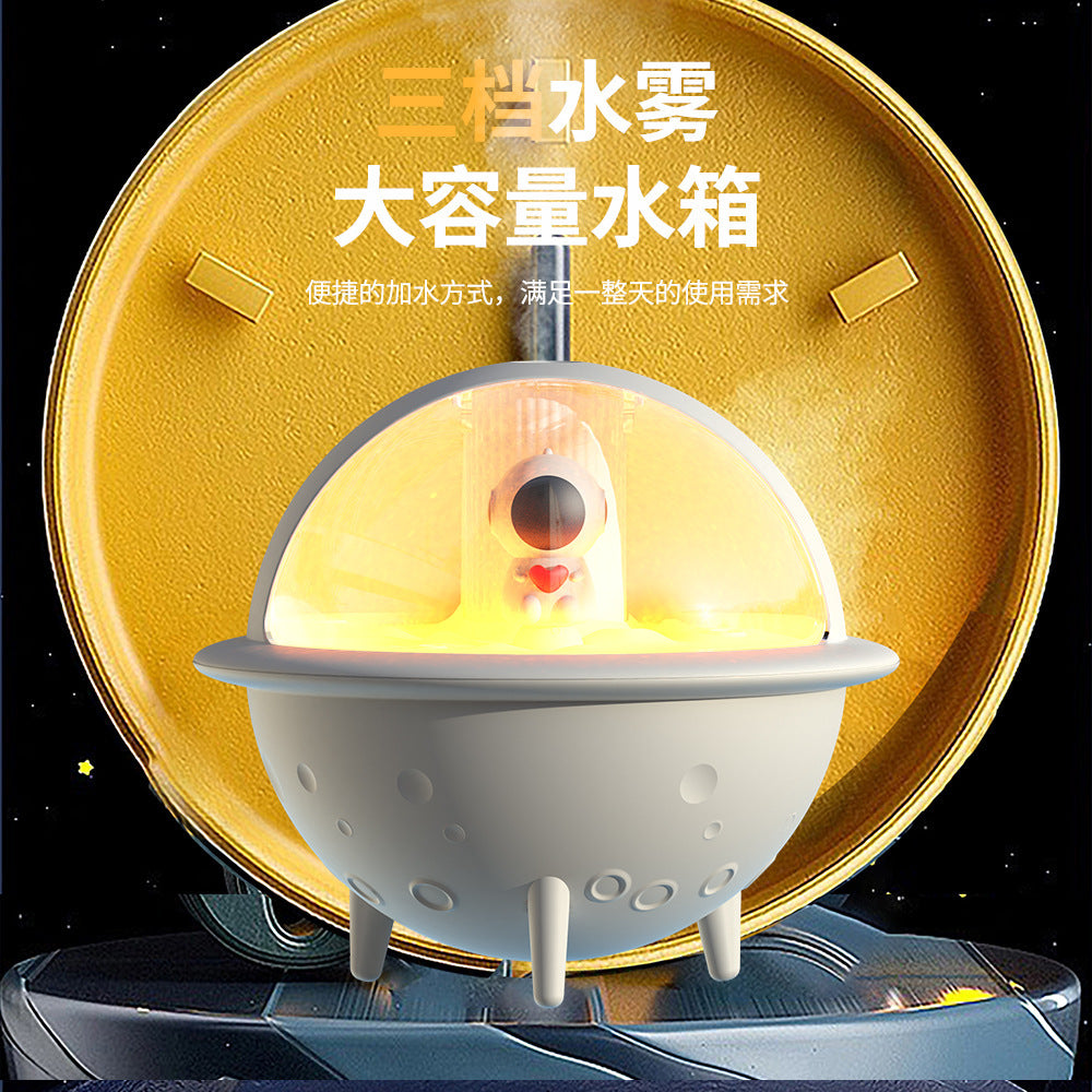 Space capsule humidifier usb home desktop aromatherapy machine colorful atmosphere night light gift wholesale silent hydration