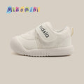 Baby boys' first walker shoes, 0-1-3 years old, girls' casual shoes, new spring/autumn infant shoes, soft sole non-slip white sneakers