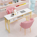 [single vacuum cleaner set] 80cm single table + 0 drawers + two chairs