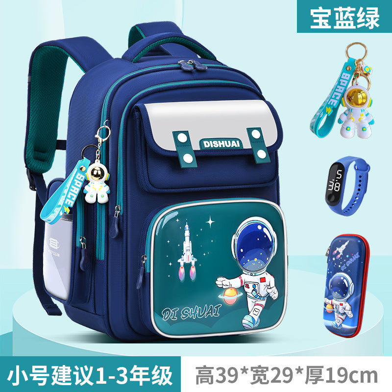 Elementary school backpack for boys, grades 1-2, ages 3-6, lightweight, child-friendly, spine-protecting, 2026 new model