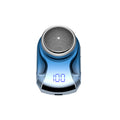 Mini electric shaver - compact, digital display, men's home & travel razor, car-ready, portable, fully washable