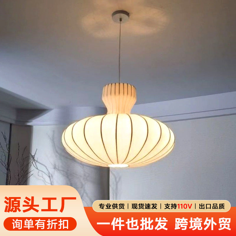 Wabi Sandy Wind Restaurant Chandelier Bedroom Hotel Engineering Tooling Cross-border Japanese Retro Silk Homestay New Chinese Lighting