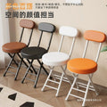 Folding chair - portable dining chair for home, dorm room, balcony, and leisure - space-saving, easy-fold backrest chair