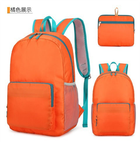 Cross-border foldable lightweight casual backpack universal for boys and girls, high-end mountaineering bag, short-distance large-capacity travel bag